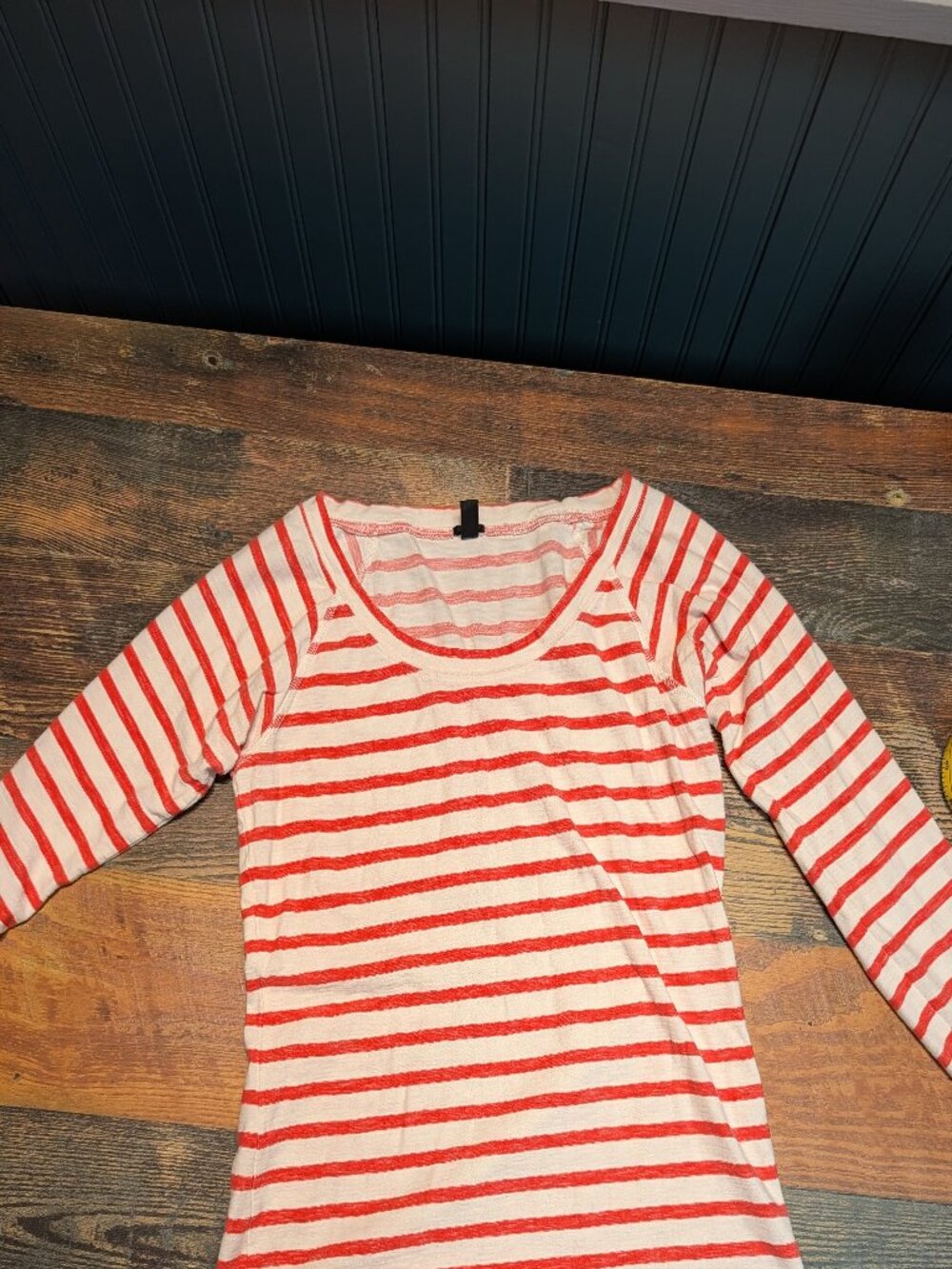 J.Crew classic Stripped Long Sleeve T in womens Small